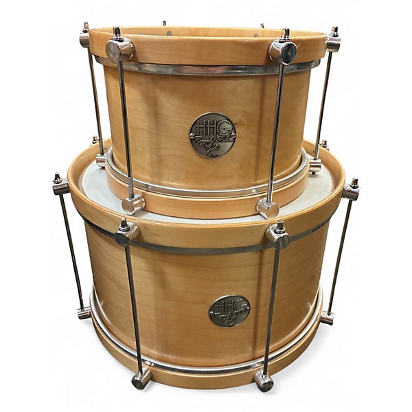 Used Hhg 3 Piece Custom Natural Drum Kit
