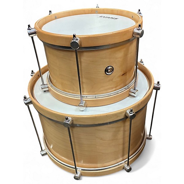Used Hhg 3 Piece Custom Natural Drum Kit