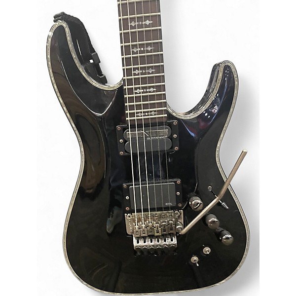 Used Schecter Guitar Research Hellraiser C1 Floyd Rose Black Solid Body Electric Guitar