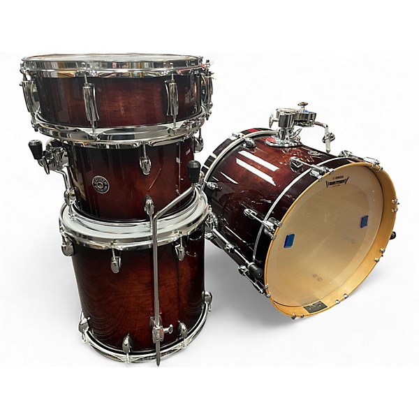 Used Gretsch Drums 4 Piece Catalina Club Jazz Series Gloss Deep Cherry Burst Drum Kit