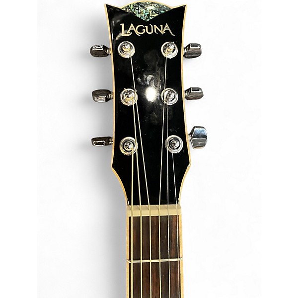 Used Laguna lg6ce Natural Acoustic Electric Guitar