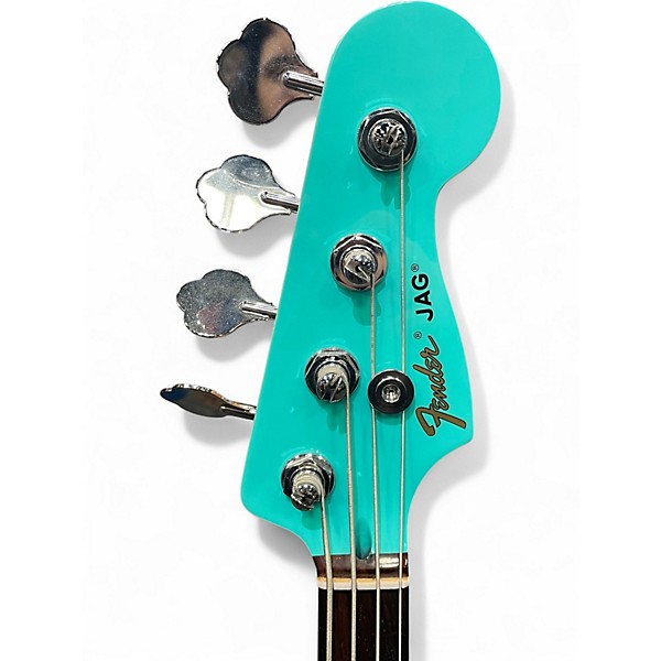 Used Fender Mark Hoppus Jaguar Bass SEA FOAM GREEN Electric Bass Guitar