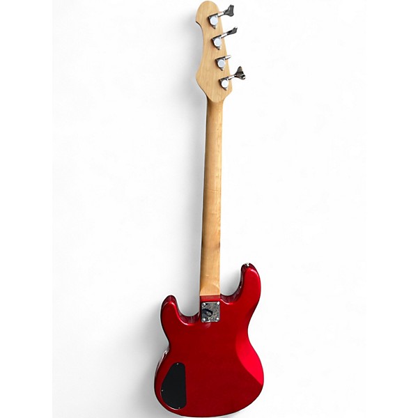 Used Samick PWB-41 Candy Apple Red Electric Bass Guitar