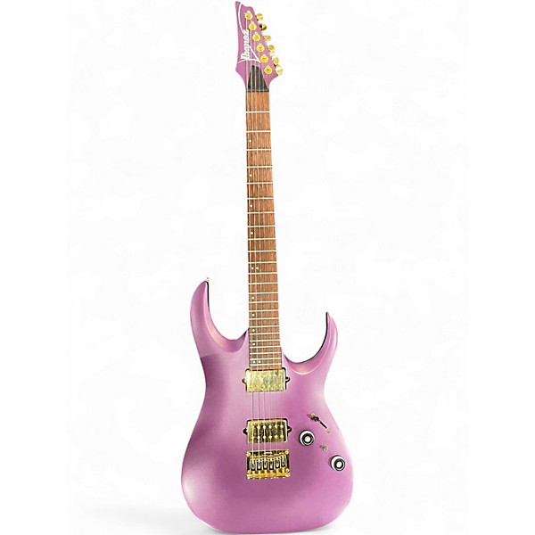 Used Ibanez RGAR42HP METALLIC PURPLE FLAT Solid Body Electric Guitar