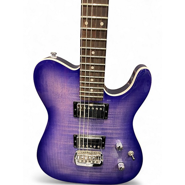 Used G&L ASAT Deluxe Trans Purple Solid Body Electric Guitar