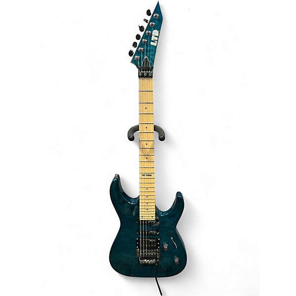 Used ESP MH103QM QUILT TEAL TOP Solid Body Electric Guitar
