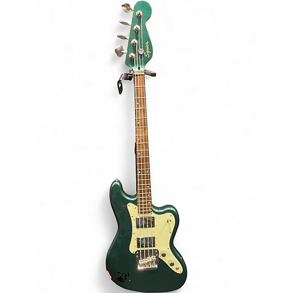 Used Squier PARANORMAL RASCAL BASS Sherwood Green Electric Bass Guitar