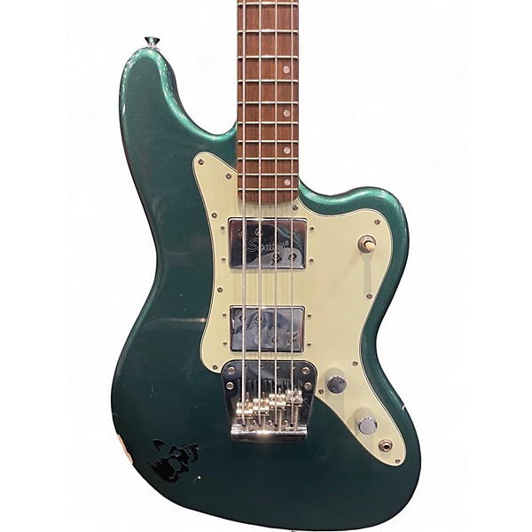 Used Squier PARANORMAL RASCAL BASS Sherwood Green Electric Bass Guitar