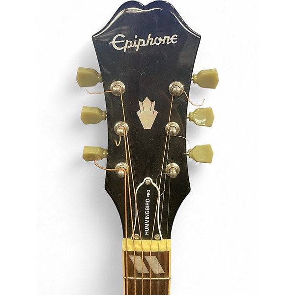 Used Epiphone Hummingbird Pro Tobacco Burst Acoustic Electric Guitar