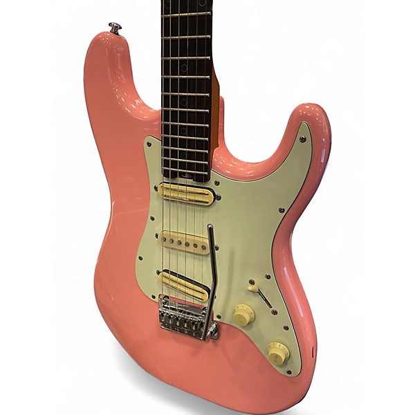 Used Schecter Guitar Research DIAMOND SERIES NICK JOHNSTON ATOMIC CORAL Solid Body Electric Guitar