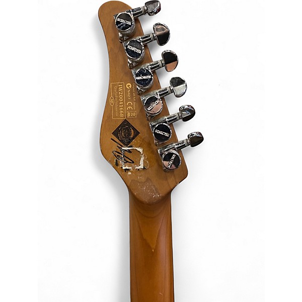 Used Schecter Guitar Research DIAMOND SERIES NICK JOHNSTON ATOMIC CORAL Solid Body Electric Guitar