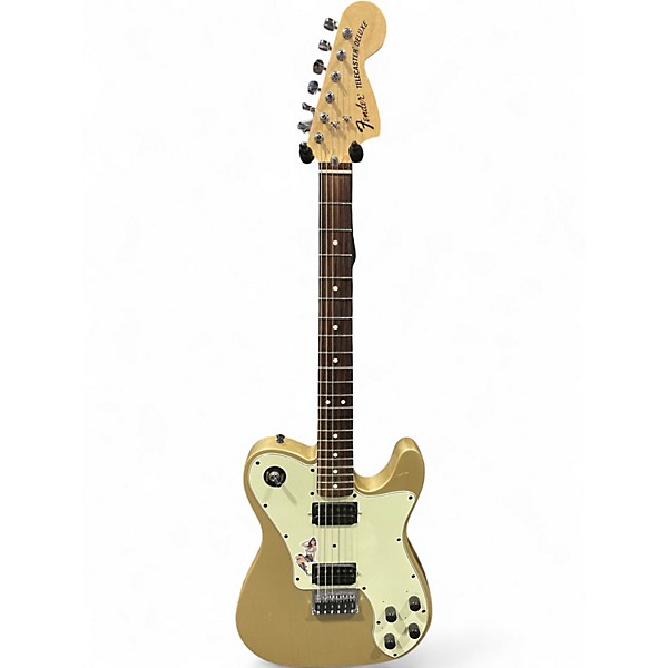 Used Fender Chris Shiflett Telecaster Deluxe Shoreline Gold Solid Body Electric Guitar