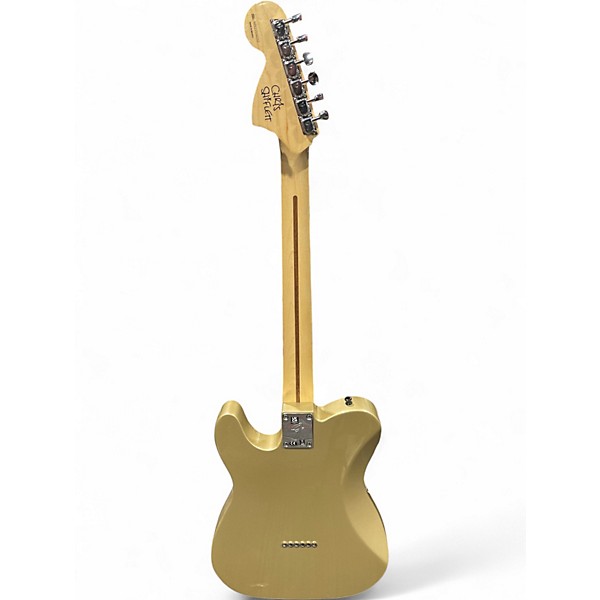 Used Fender Chris Shiflett Telecaster Deluxe Shoreline Gold Solid Body Electric Guitar