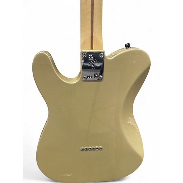 Used Fender Chris Shiflett Telecaster Deluxe Shoreline Gold Solid Body Electric Guitar