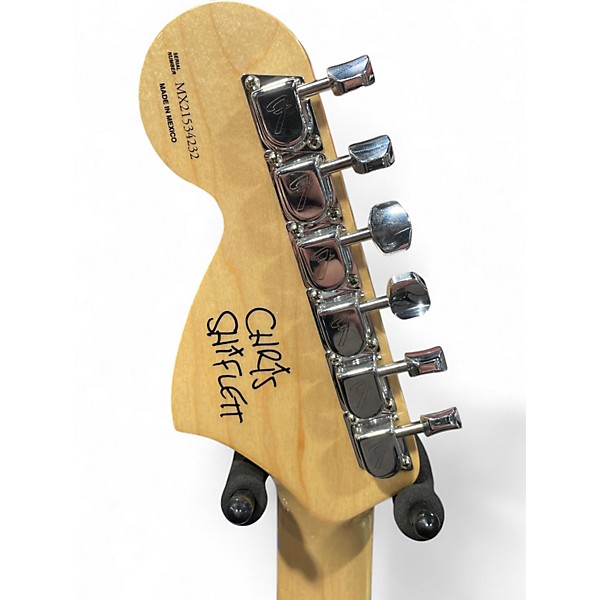 Used Fender Chris Shiflett Telecaster Deluxe Shoreline Gold Solid Body Electric Guitar