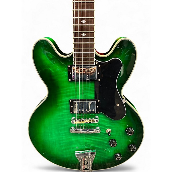 Used Xaviere 335 STYLE GREEN Solid Body Electric Guitar