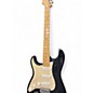 Used Fender Standard Stratocaster Left Handed Black and White Electric Guitar thumbnail