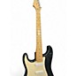 Used Fender Standard Stratocaster Left Handed Black and White Electric Guitar