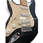 Used Fender Standard Stratocaster Left Handed Black and White Electric Guitar
