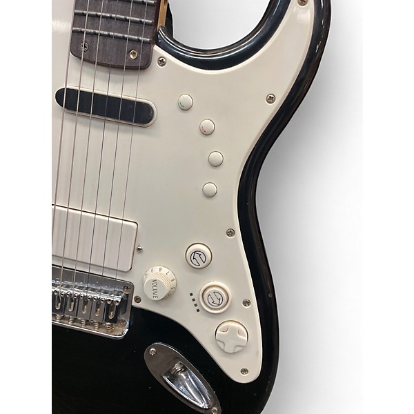 Used Squier Stratocaster RockBand MIDI Controller Black and White Solid Body Electric Guitar