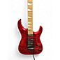Used Jackson JS34Q Dinky Trans Red Solid Body Electric Guitar