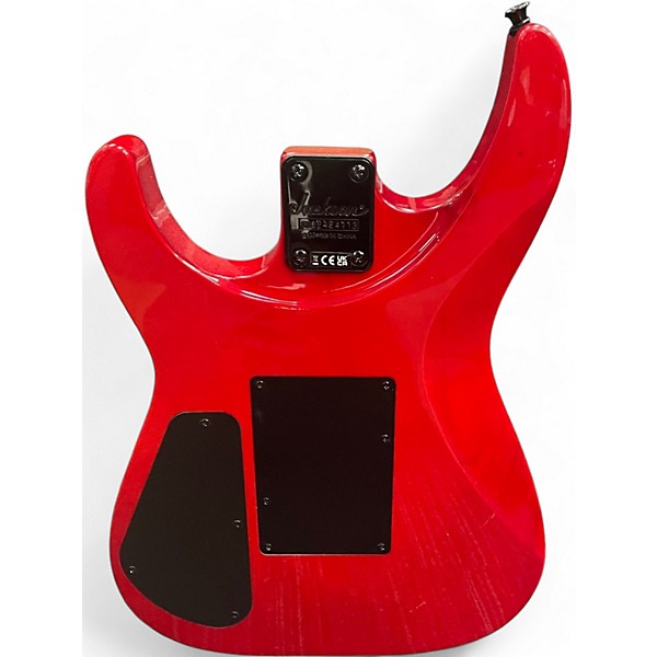 Used Jackson JS34Q Dinky Trans Red Solid Body Electric Guitar