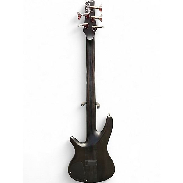 Used Ibanez SR505T 5 String Trans Black Electric Bass Guitar