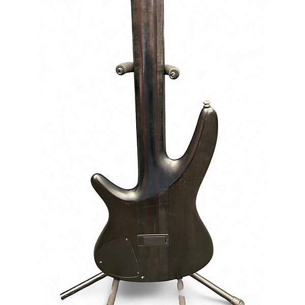 Used Ibanez SR505T 5 String Trans Black Electric Bass Guitar