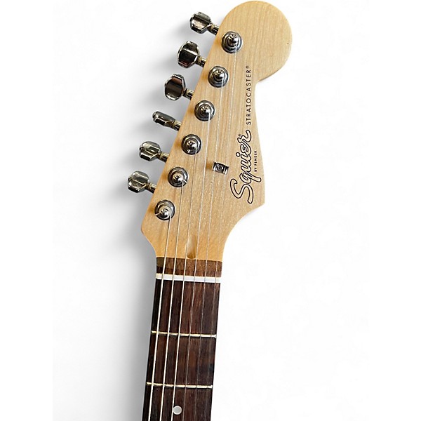 Used Squier Standard Stratocaster Surf Green Solid Body Electric Guitar