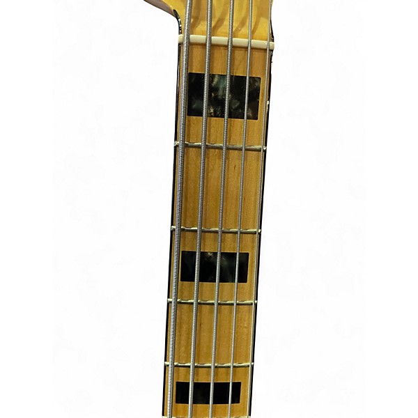 Used Fender American Elite Jazz Bass 5 String Natural Electric Bass Guitar