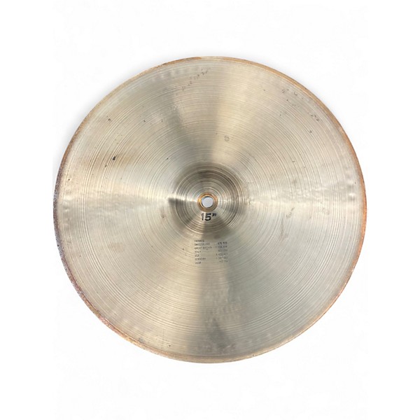 Used Paiste 15in 2002 Sound Edge HiHat Top Cymbal