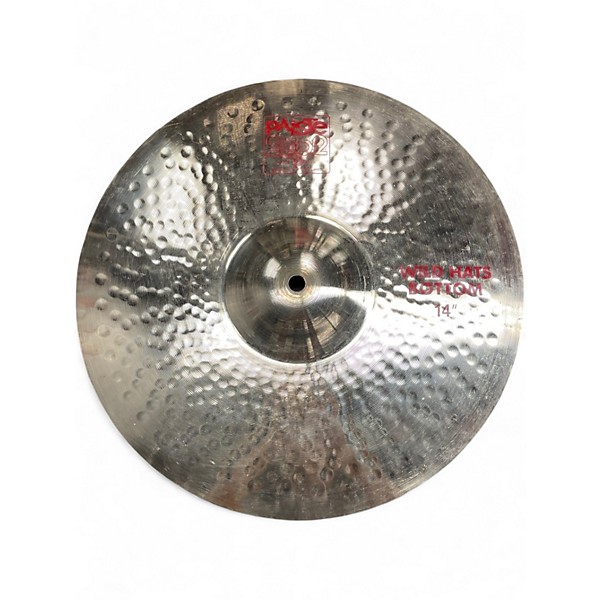 Used Paiste 14in 2002 Wild Hats Bottom Cymbal