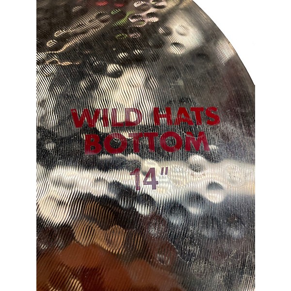 Used Paiste 14in 2002 Wild Hats Bottom Cymbal