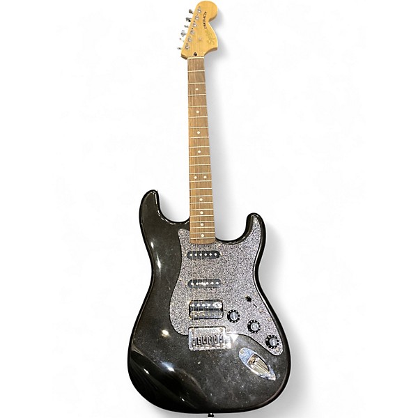 Used Squier Affinity Stratocaster Metallic Black Solid Body Electric Guitar
