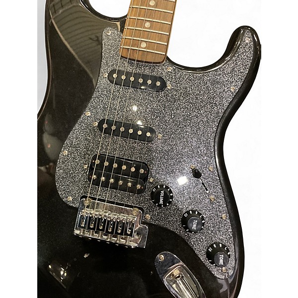 Used Squier Affinity Stratocaster Metallic Black Solid Body Electric Guitar