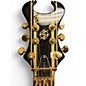 Used Schecter Guitar Research sinister custom-s Black and Gold Solid Body Electric Guitar