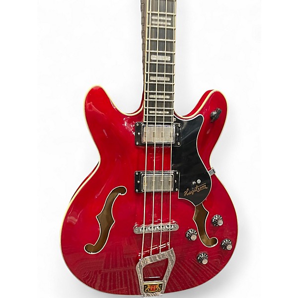 Used Hagstrom Viking bass Wine Red Electric Bass Guitar