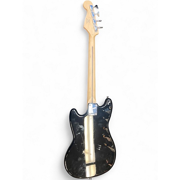 Used Squier Bronco Black Electric Bass Guitar