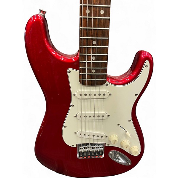 Used Starcaster by Fender MINI STRATOCASTER Candy Apple Red Electric Guitar