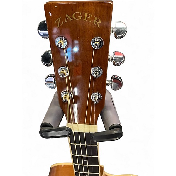 Used Zager zad50ce mahagony Acoustic Electric Guitar