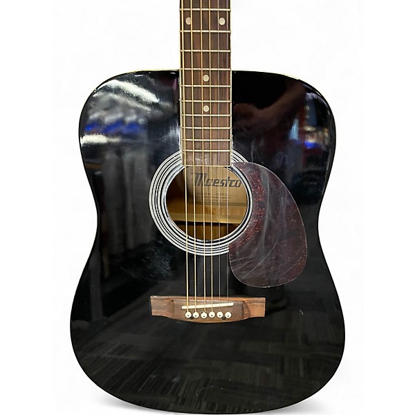 Used Maestro SA41BKCH Black Acoustic Guitar