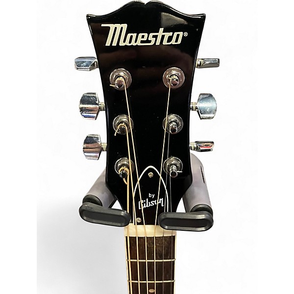 Used Maestro SA41BKCH Black Acoustic Guitar