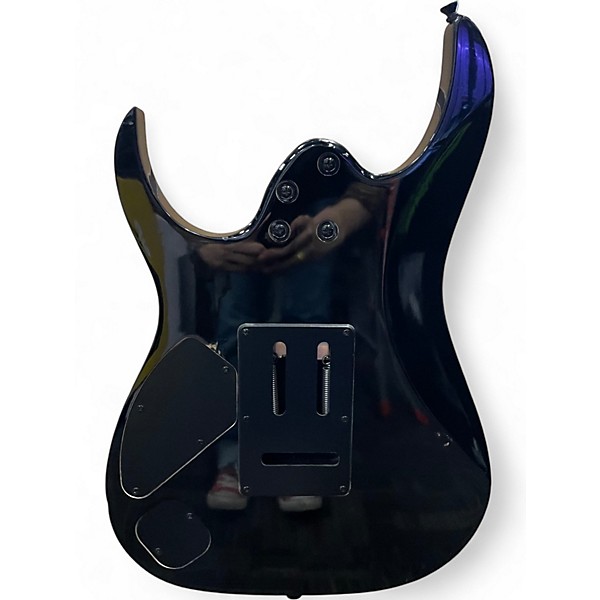 Used Ibanez RG320 Transparent Black Sunburst Solid Body Electric Guitar