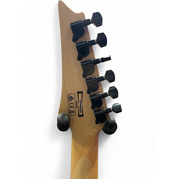 Used Ibanez RG320 Transparent Black Sunburst Solid Body Electric Guitar