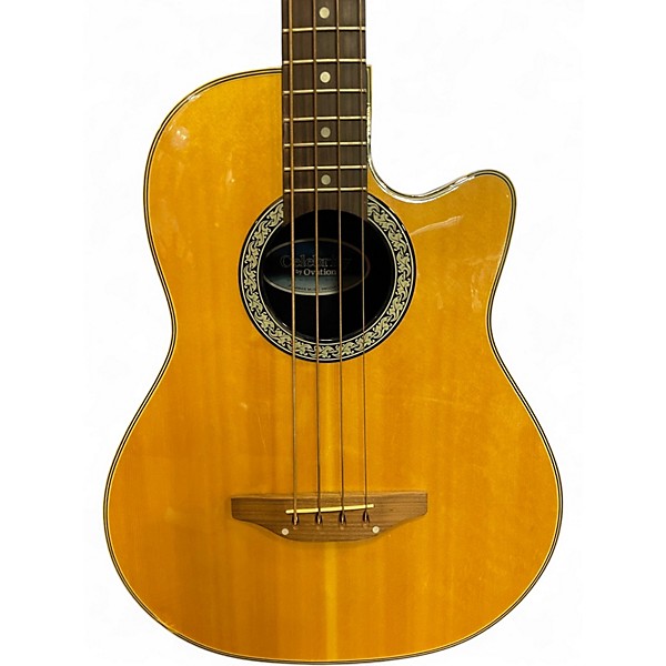 Used Ovation CC174 Natural Acoustic Bass Guitar