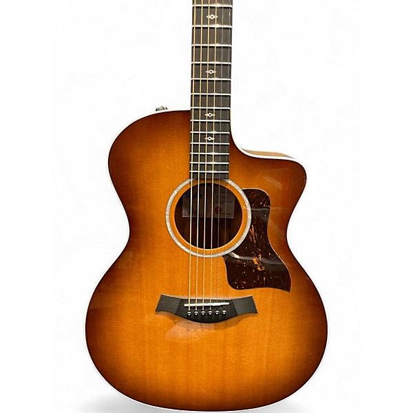 Used Taylor Sunset Blvd 214CE DLX Series Sandburst Acoustic Electric Guitar