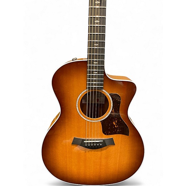 Used Taylor Sunset Blvd 214CE DLX Series Sandburst Acoustic Electric Guitar