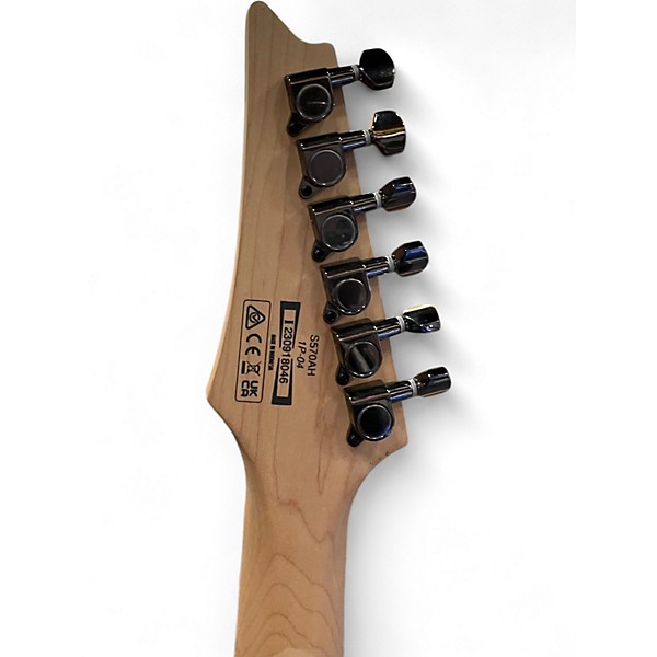 Used Ibanez S570H BLACK WOOD Solid Body Electric Guitar
