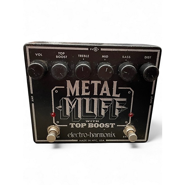 Used Electro-Harmonix Metal Muff Distortion With Top Boost Effect Pedal