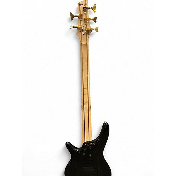 Used Ibanez SR405 5 String Tropical Seafloor Burst Electric Bass Guitar